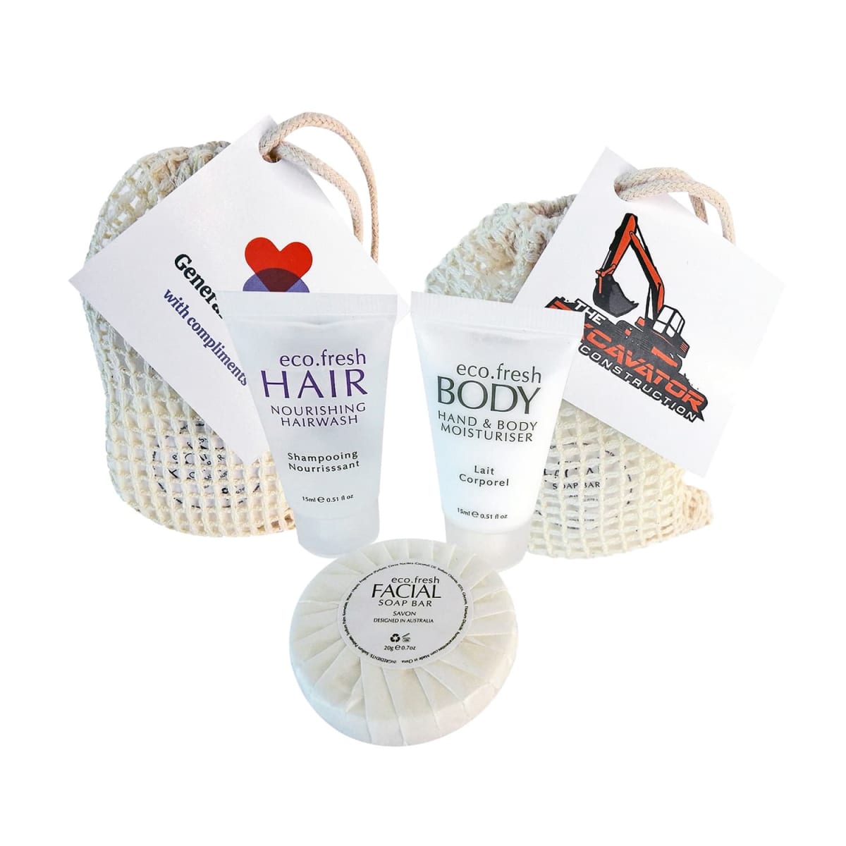 Shower Pack In Reusable Net Bags