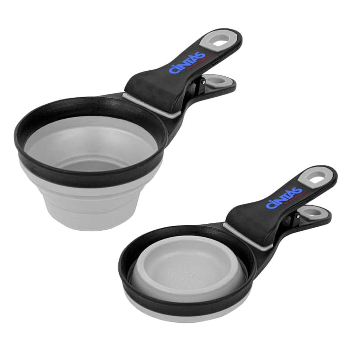 Pet Food Scoop & Bag Clips Collapsible Silicone