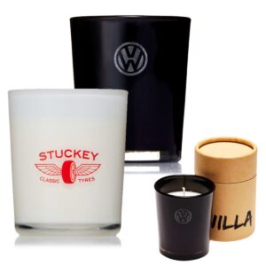 Mika Glass Candles In Cylinder Boxes