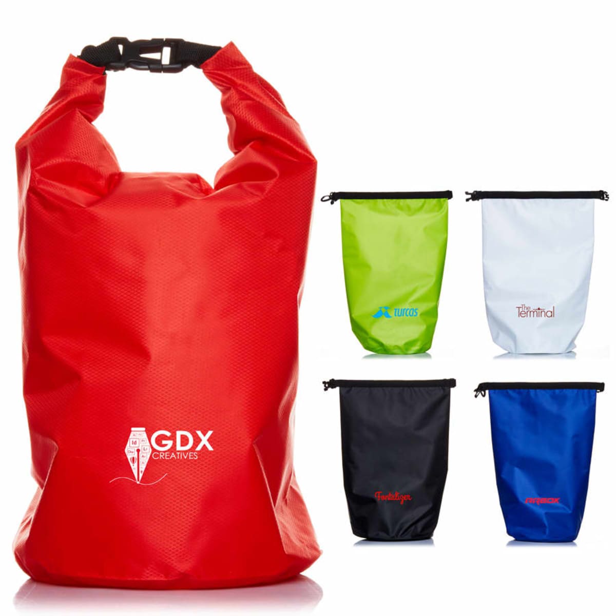 Large Logo Printed Camping Dry Bags