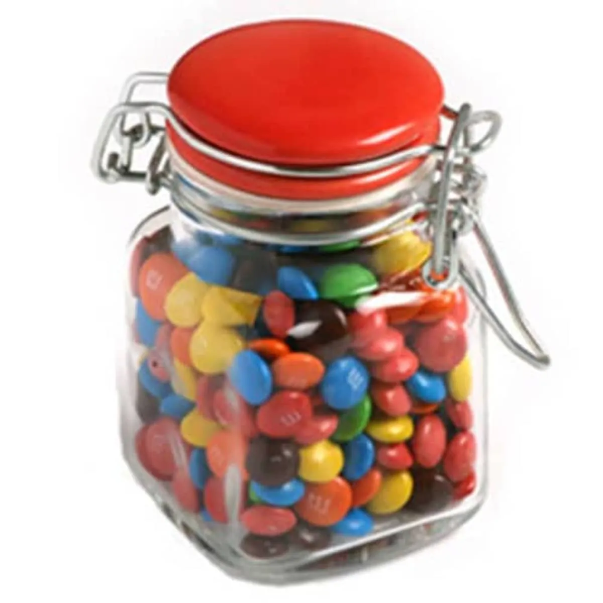 M&M Lollies In Glass Jars