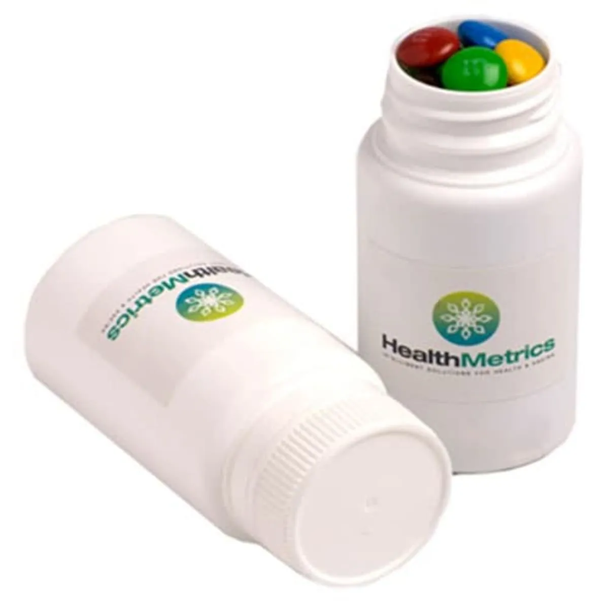 Pill Jar With M&Ms