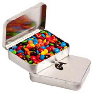 Hinged Tin M&M Candy For Expos