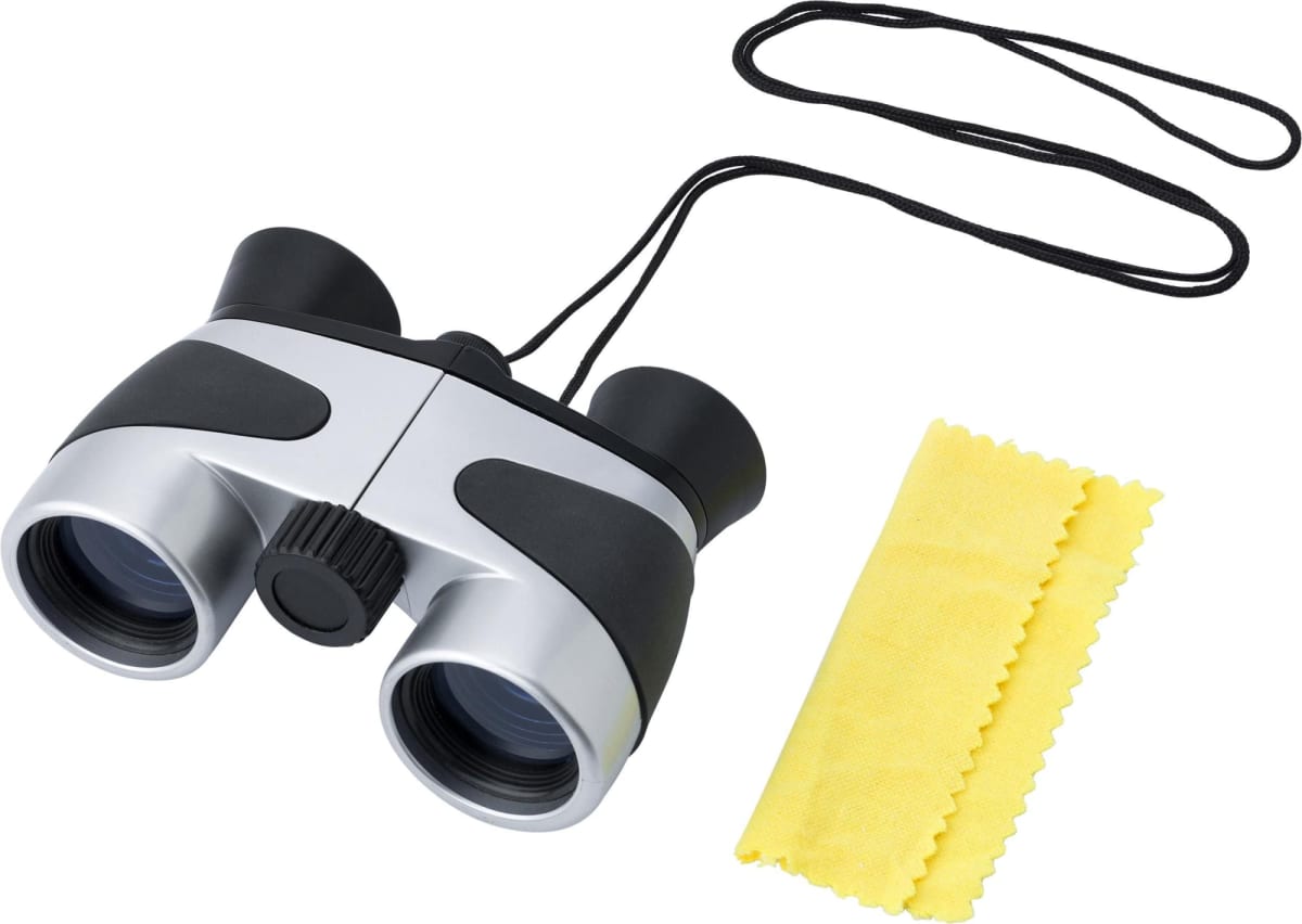 Binoculars with a pouch