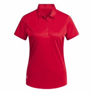 Women's Collegiate Red Performance Polos