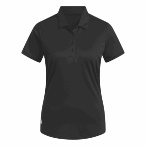 Women's Black Performance Polos