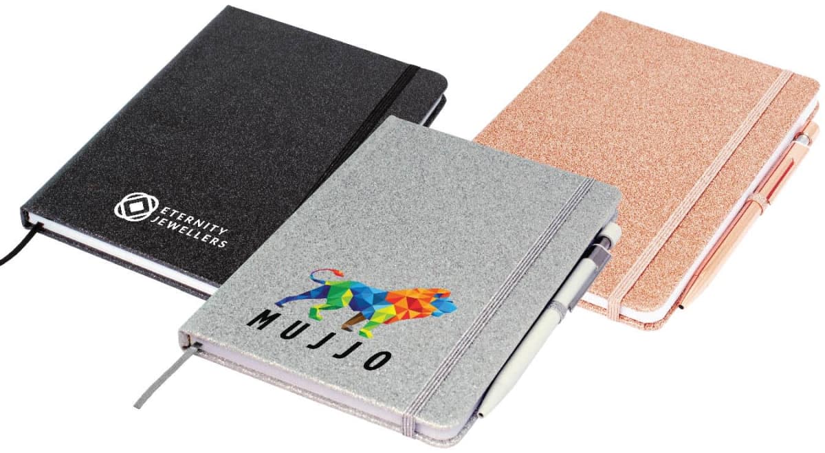 A5 Promotional Glitter Journals