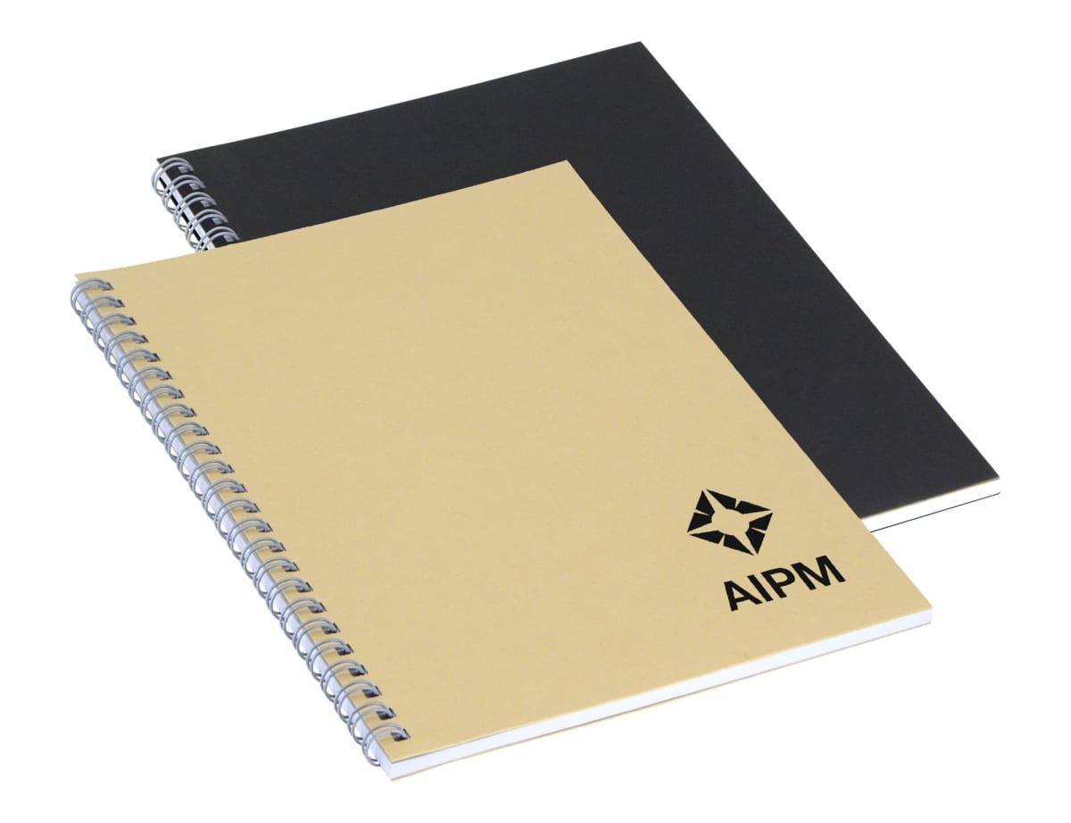 Champagne Spiral A5 Notebooks
