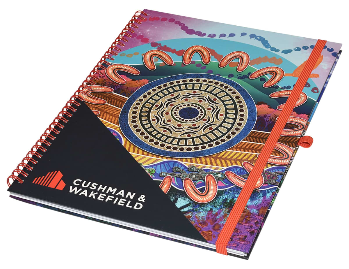 Isis A4 Wiro Side Bound Notebook - Via Air