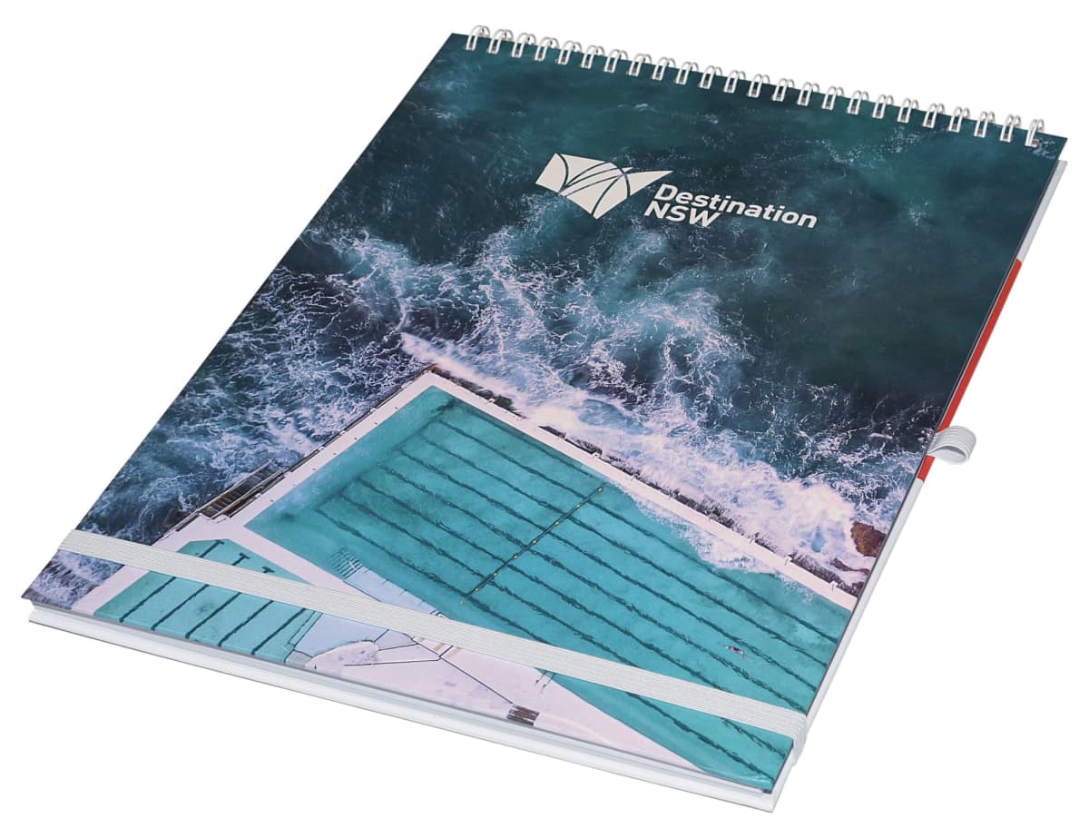 Athena A4 Wiro Top Bound Notebook - Via Air