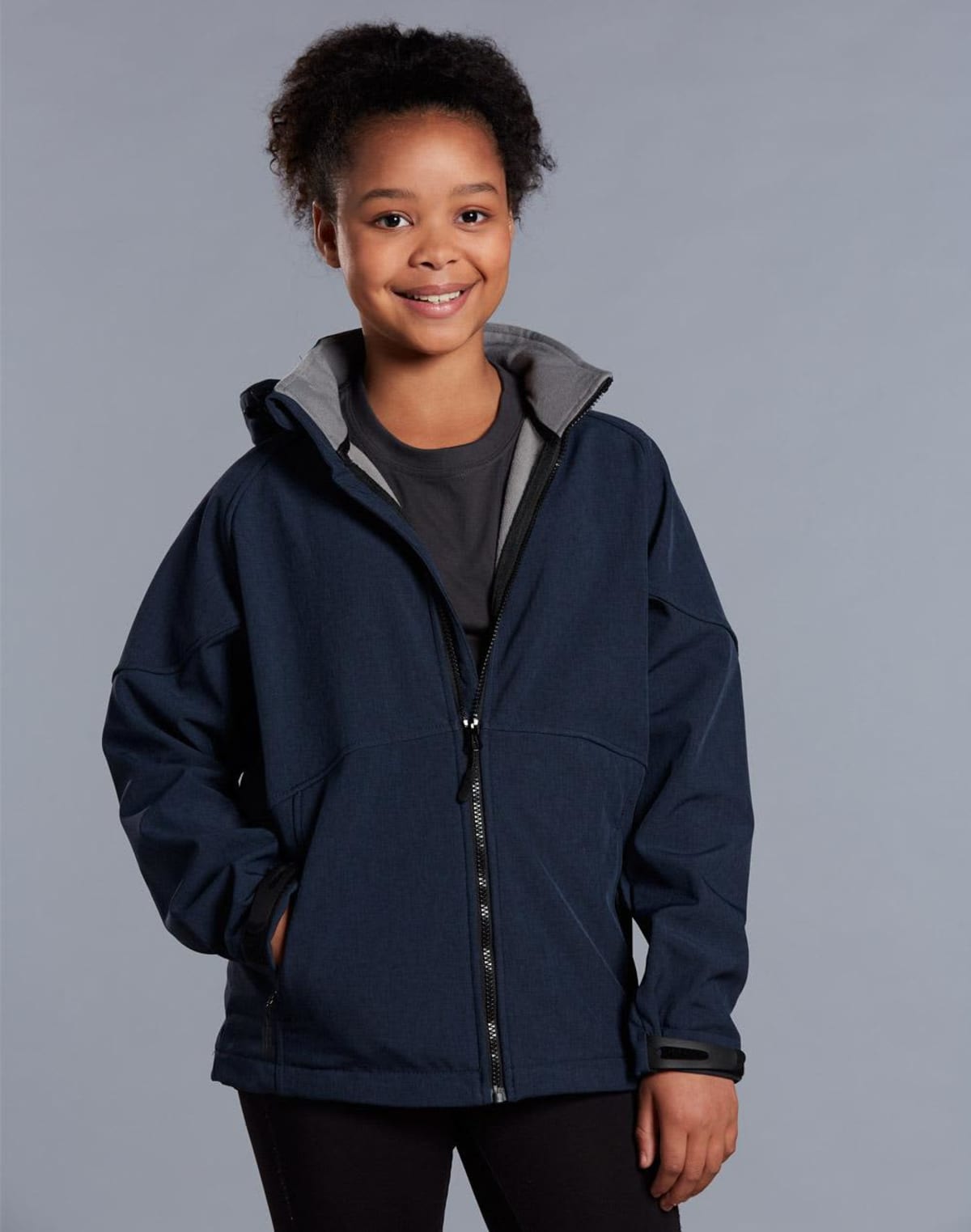 Xie Iii Kids' Softshell Full Zip Hoodies
