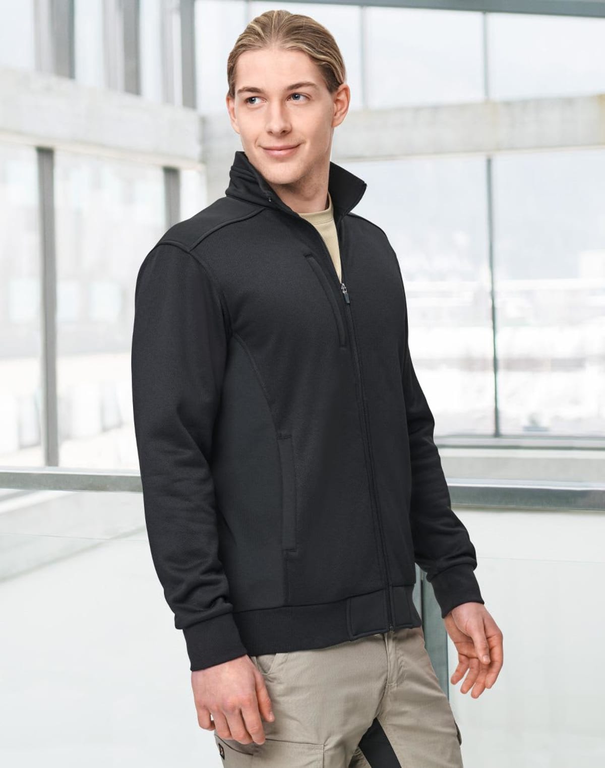 Jacquard Fleece Bomber Jackets