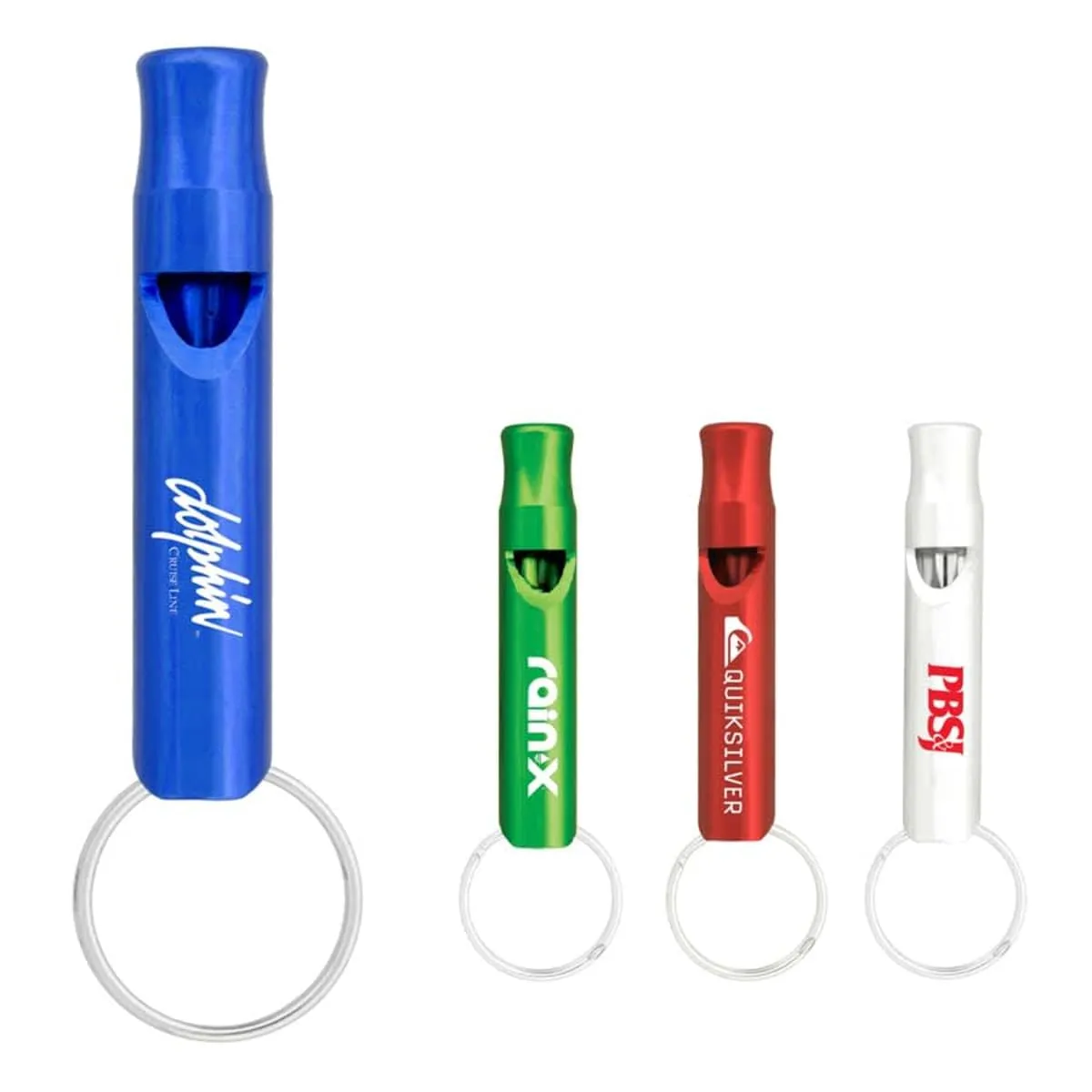 Aluminium Metal Whistle Key Chains