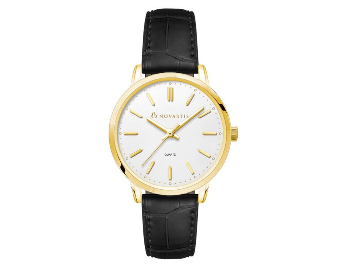 Pebbles Ladies Watch (Gold), Leather Strap