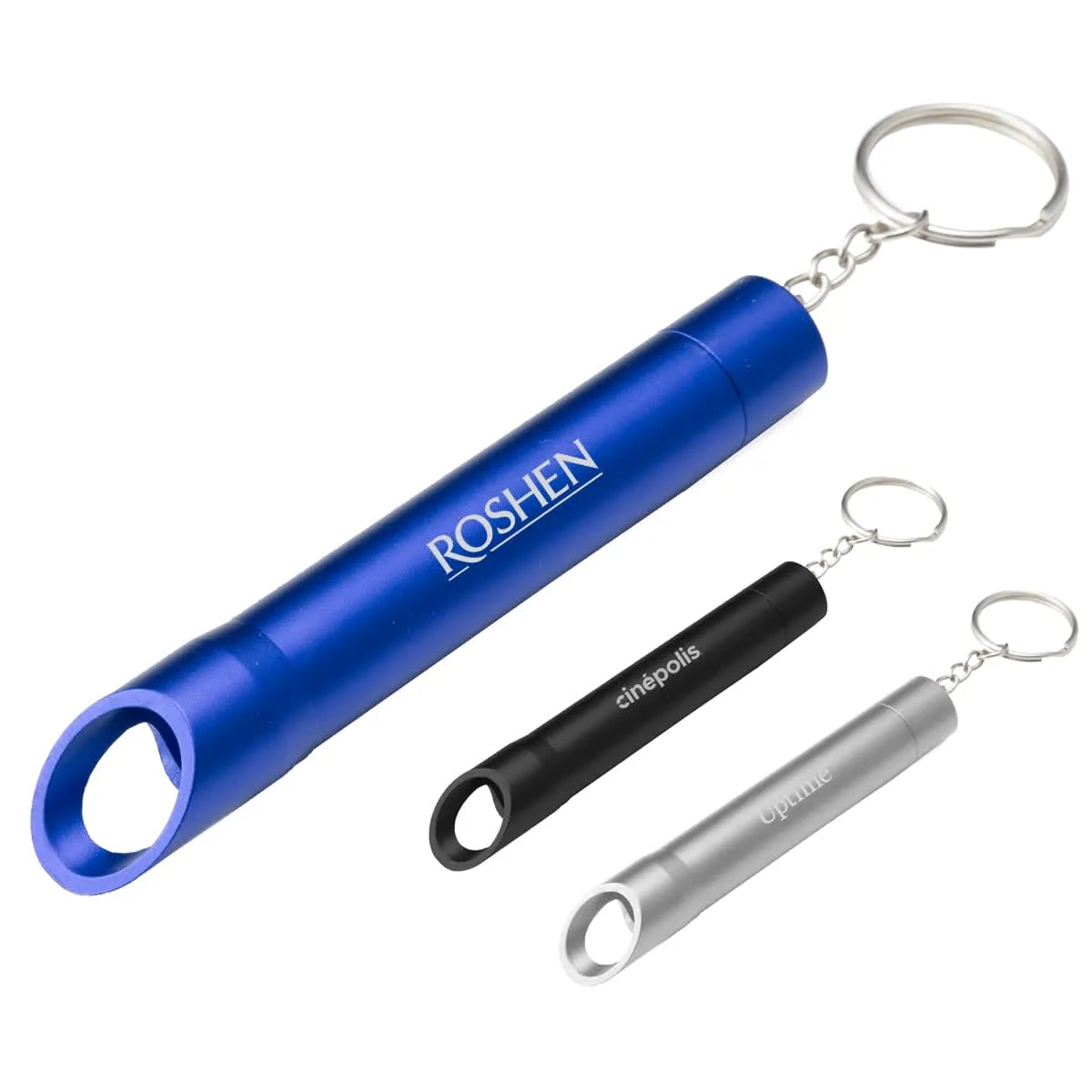 Pop Light Bottle Opener Keychains