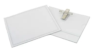 Large Name Card With Clips