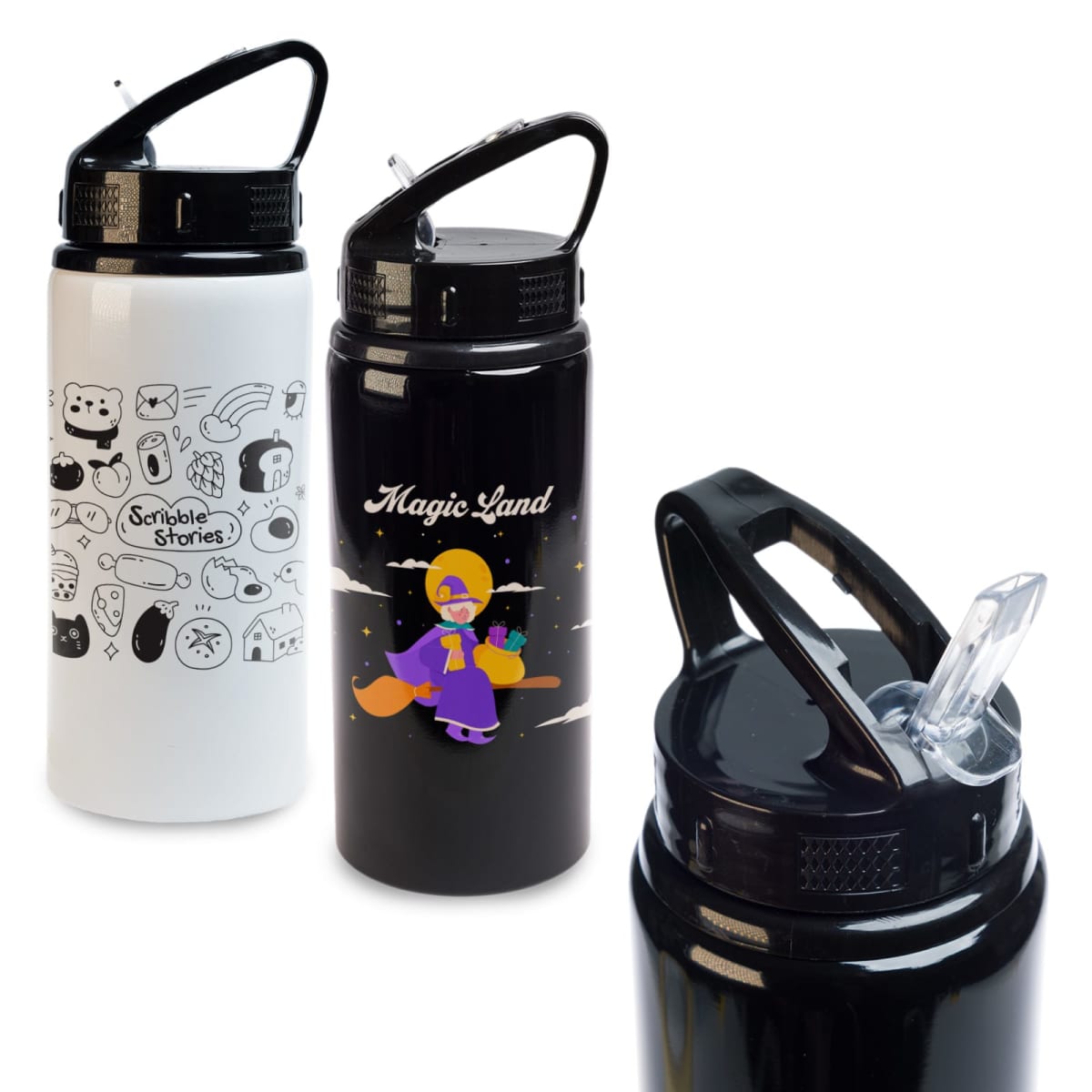 Hydrikids 500Ml Flip Straw Bottles