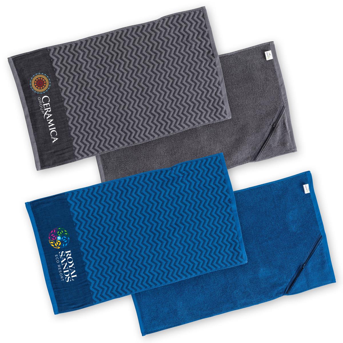 Athletic Gym Towel With Pocket
