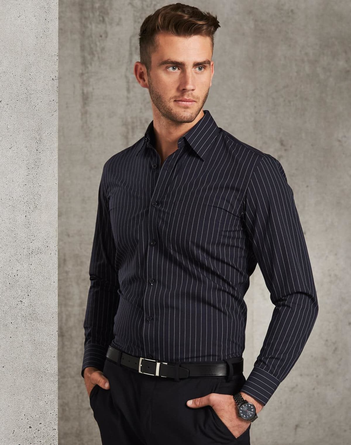 Pin Stripe Long Sleeve Shirt