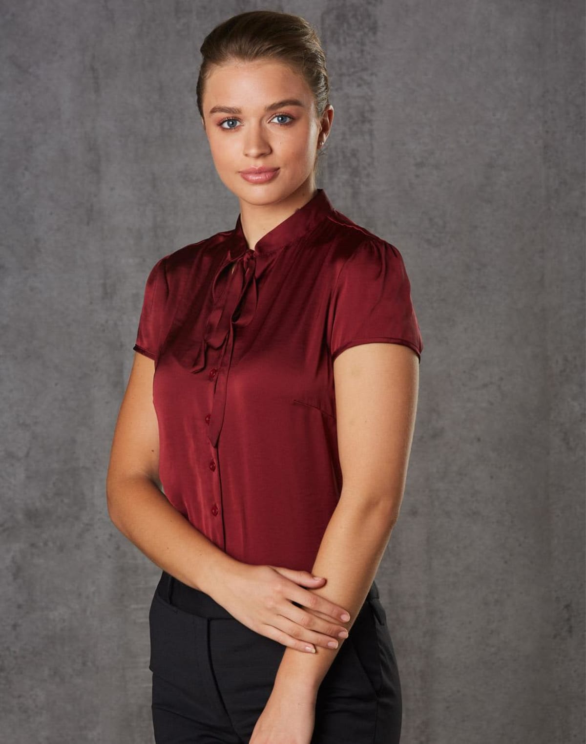 Corporate Tie Neck Blouses