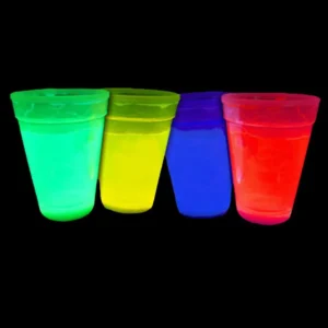 Neon Glow Cups X 4
