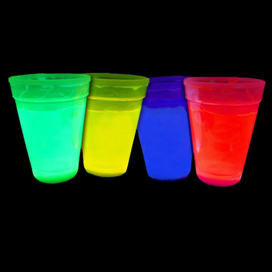 Neon Glow Cups X 4