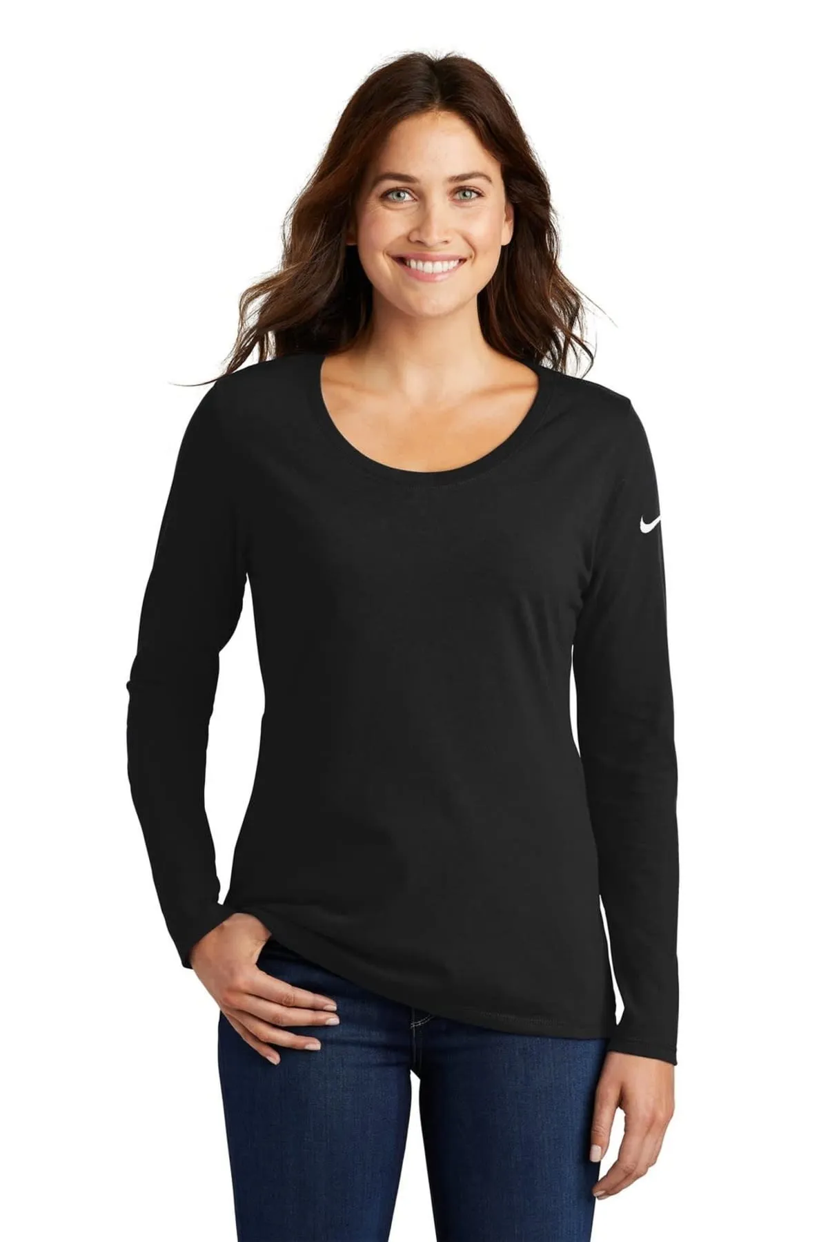 Nike Ladies Scoop Neck Long Sleeve Tees