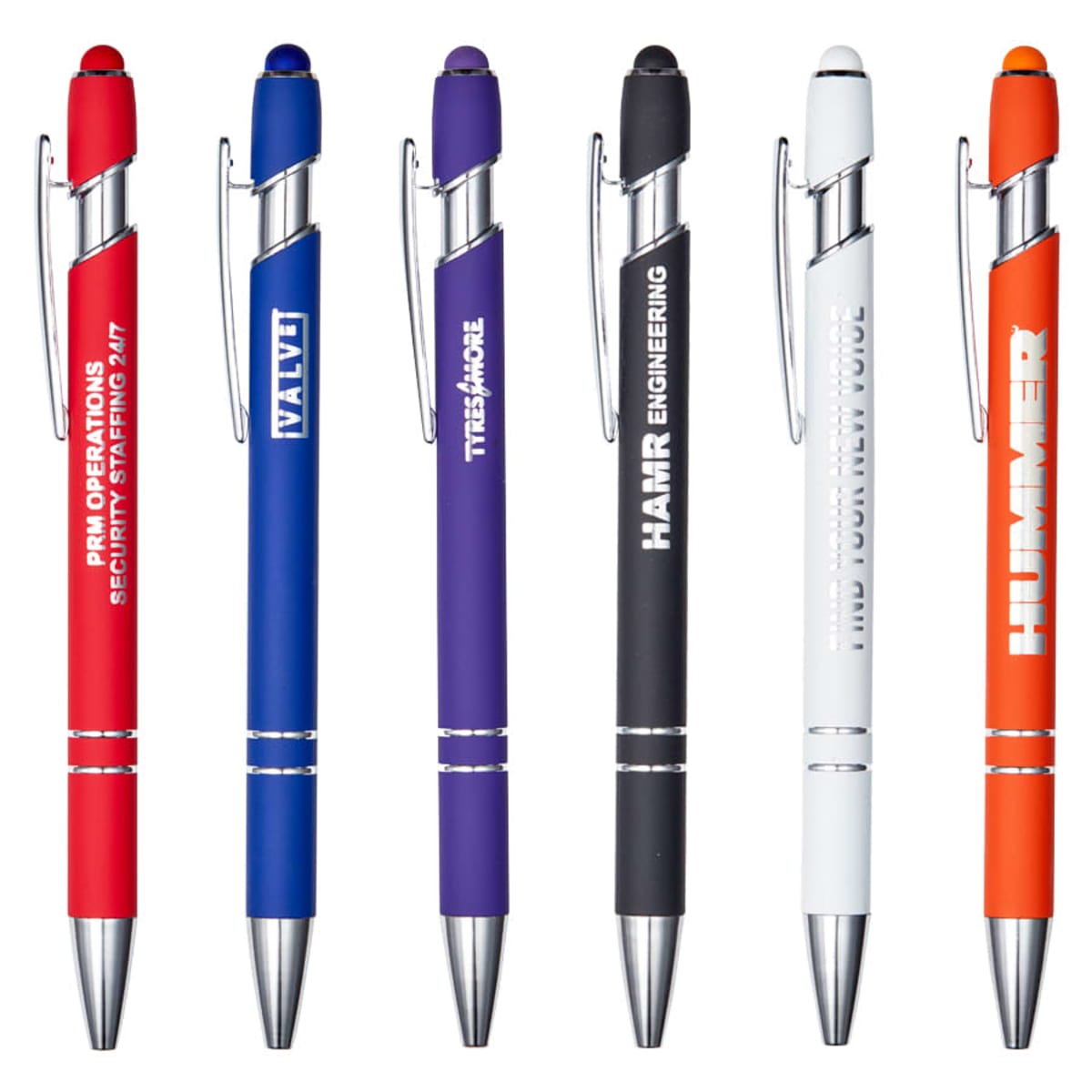 Tealing Bulk Logo Pens Rubberised