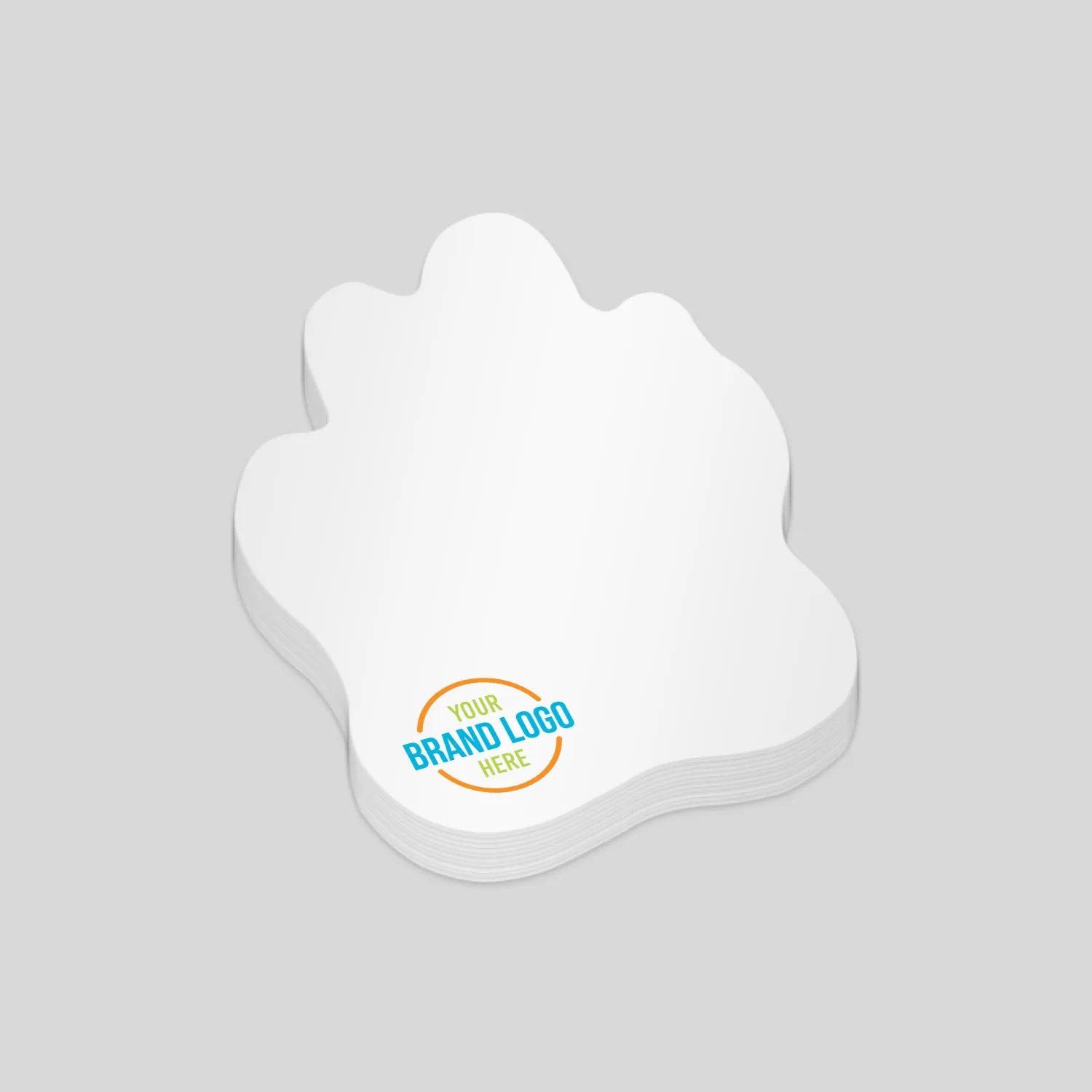 Paw Print Custom Sticky Notes