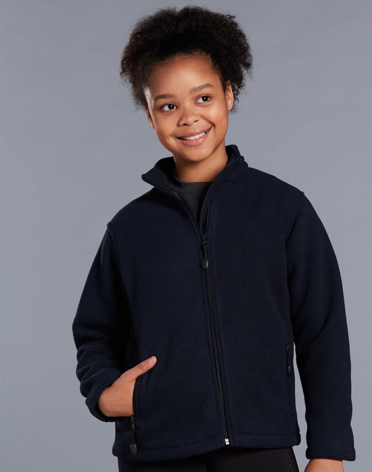 Kids Polar Fleece Zip Custom Printed Jackets