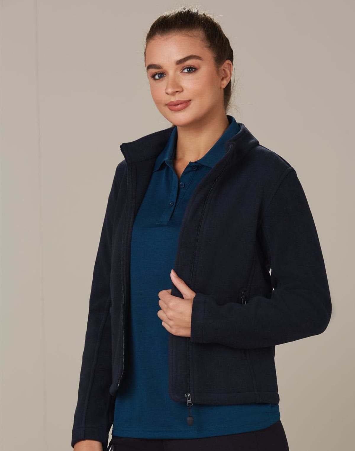 Ladies Polar Fleece Zip Custom Branded Jackets