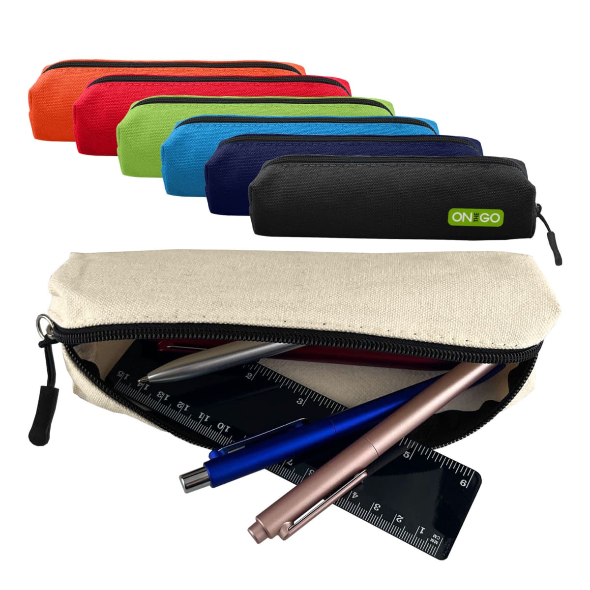 Canvas Tube Pencil Cases - rush