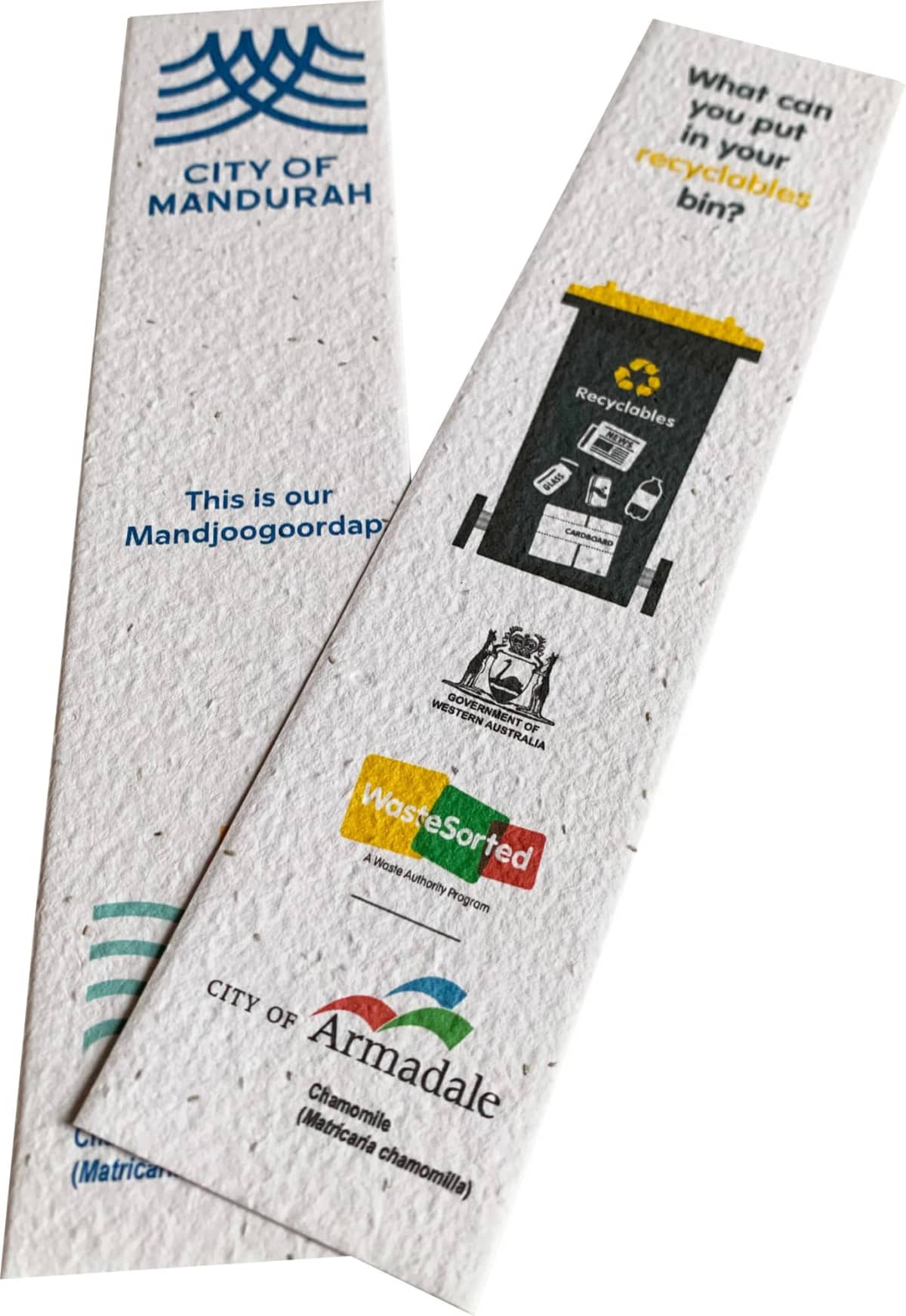Eco Seed Paper Bookmark