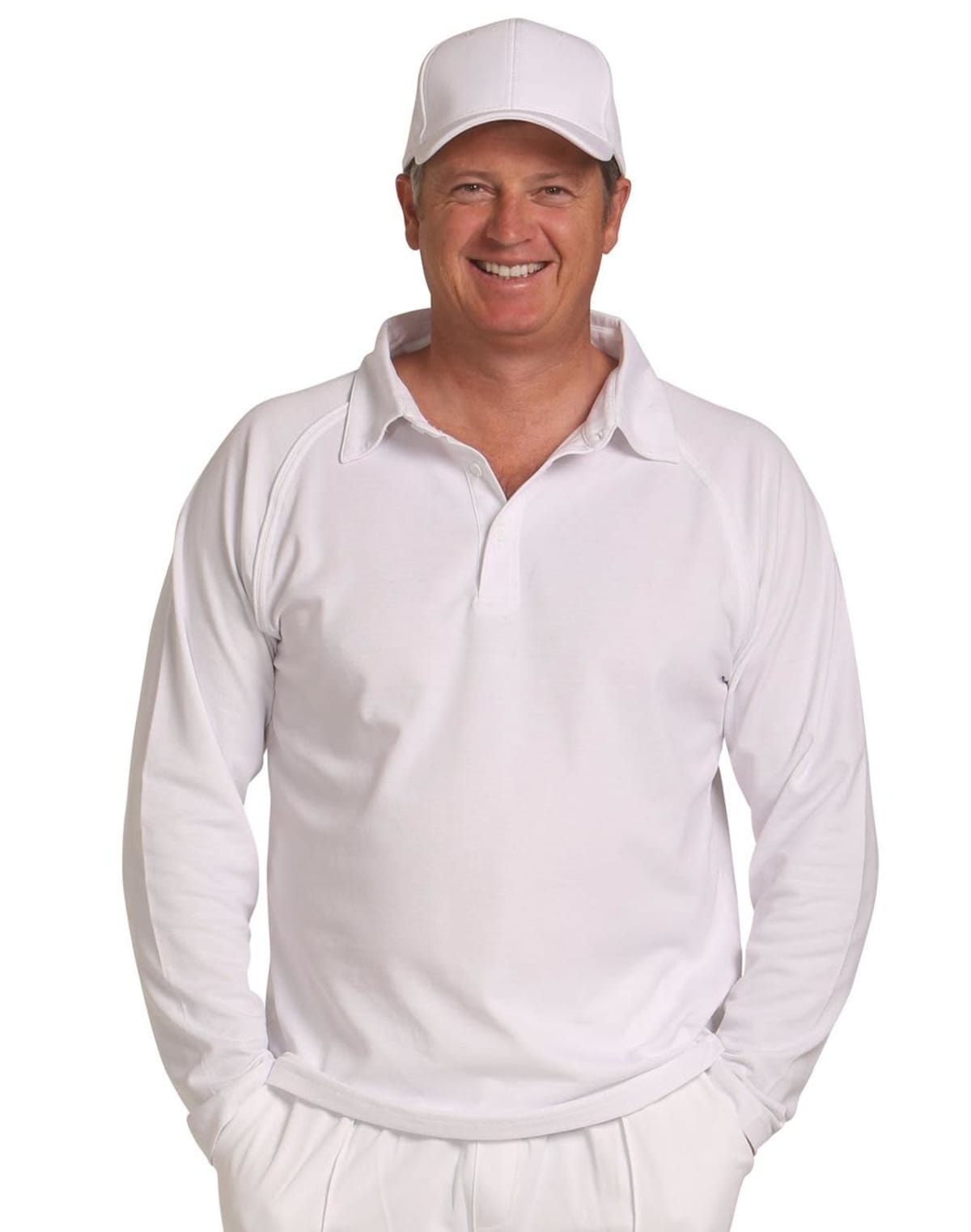 Men's Cricket Long Sleeve Polos