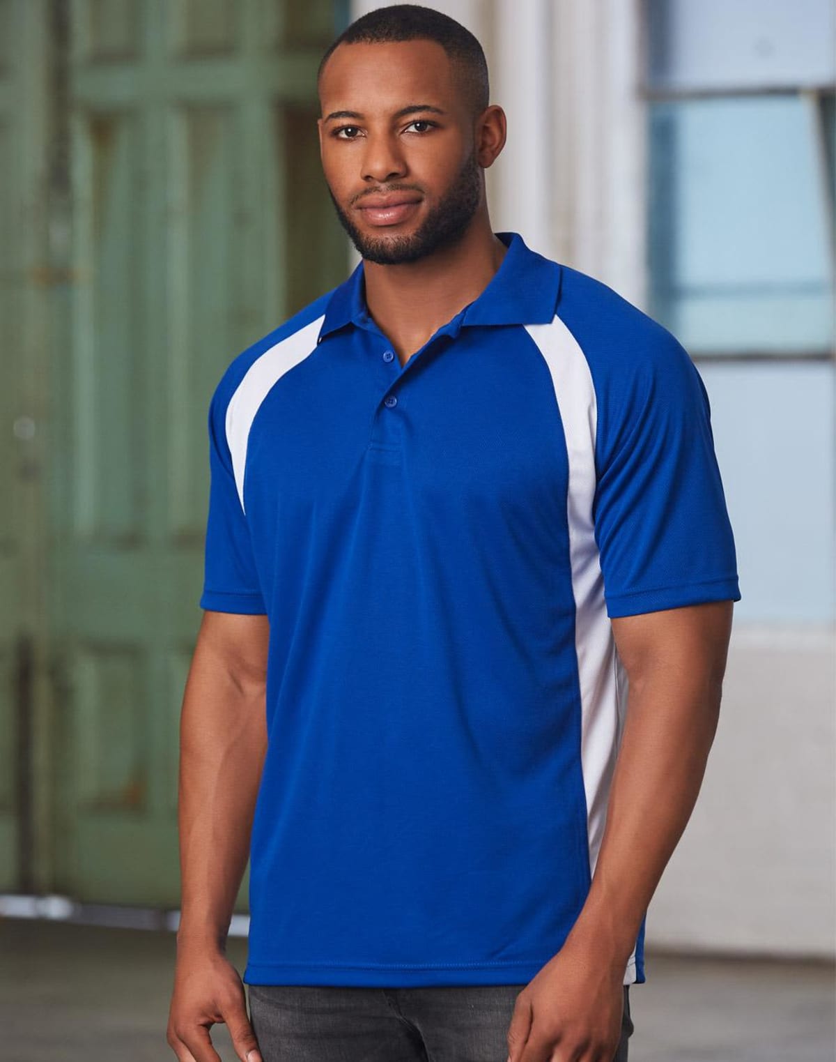 CoolDry Micro-Mesh Contrast Colour Polos