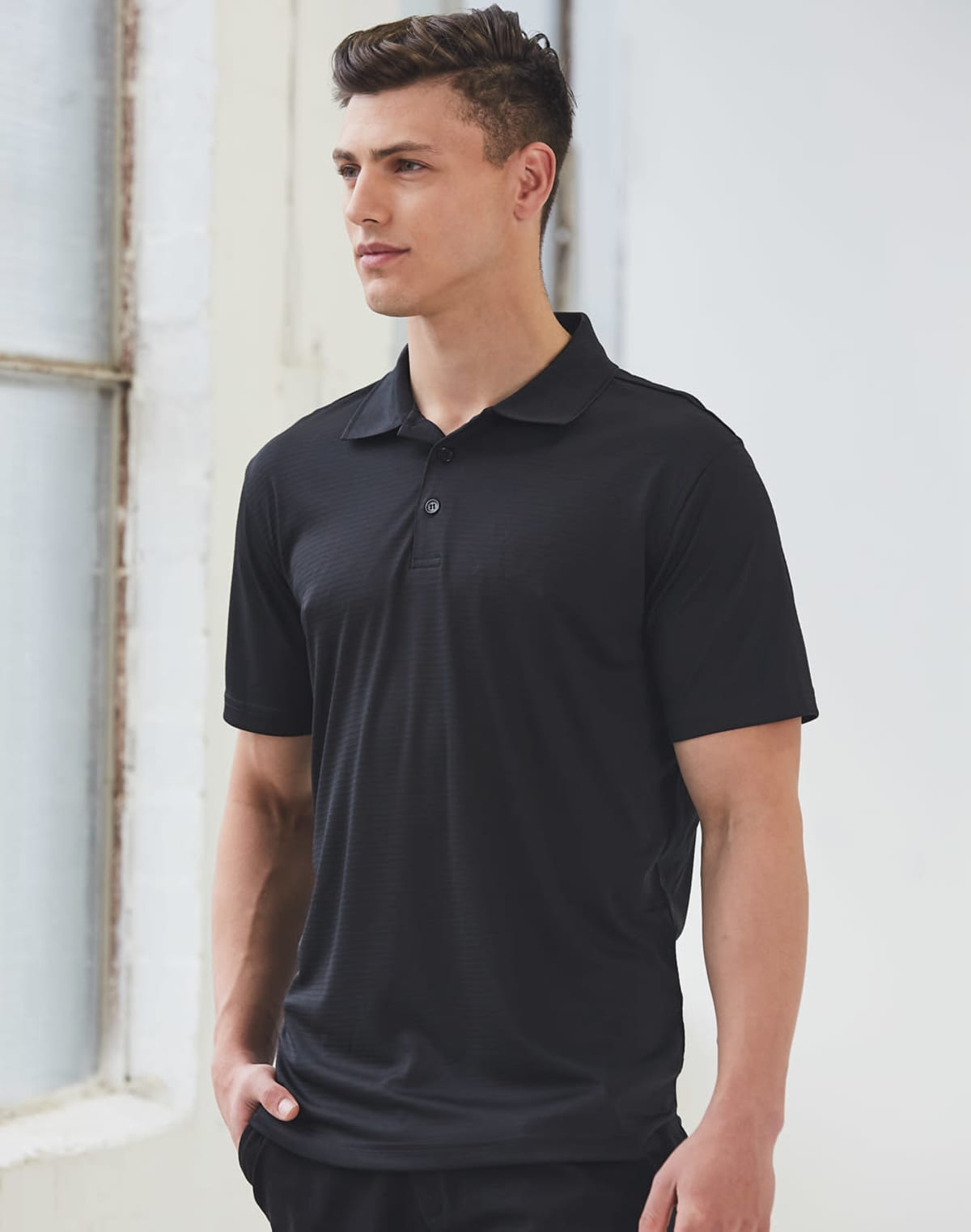 Men's Cooldry Textured Polos