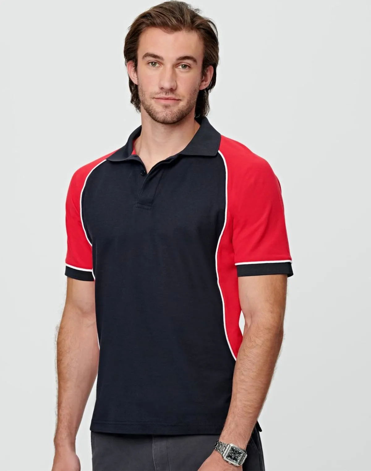 Men's Truedry Tri-Colour Pique Polos