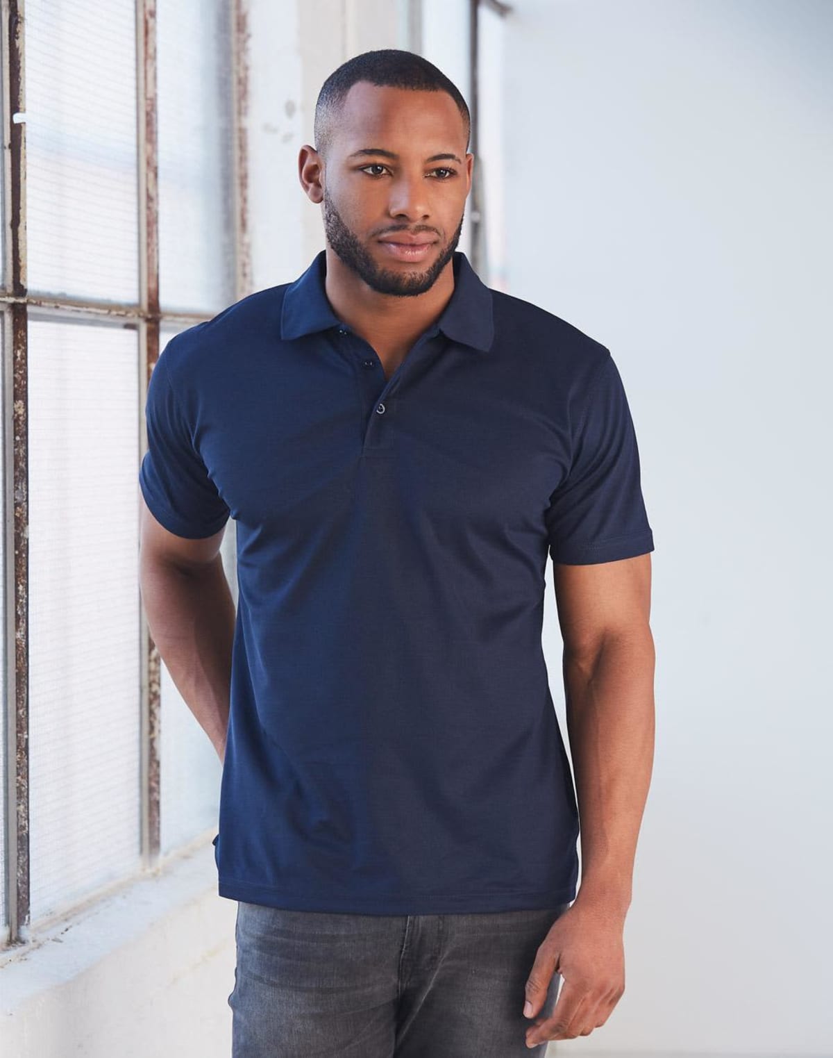 Men's Cooldry Soild Colour Polos