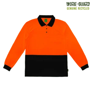 Workguard Recycled Hi Vis Longsleeve Polos