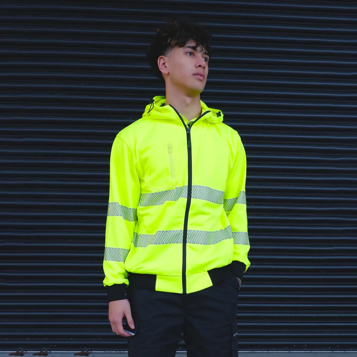 Recycled Hi-Vis Day/Night Zipped Hoodies