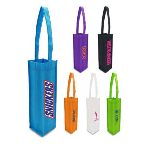 Non Woven Logo Wine Bags - rush