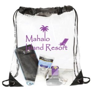 Transparent Athletic Backsacks - rush