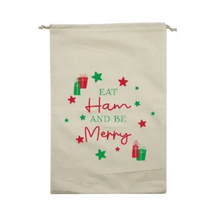 Christmas Cotton Ham Storage Bags
