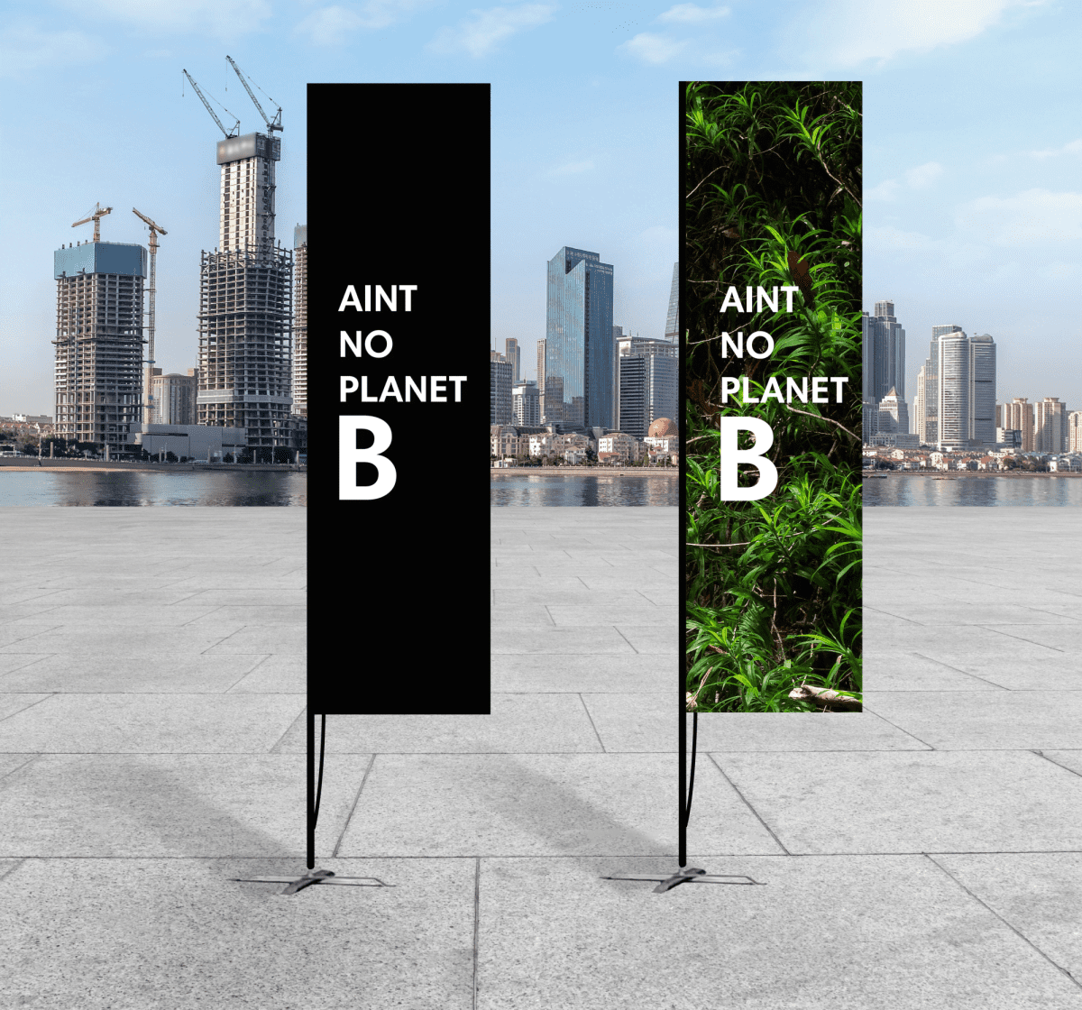 Vibranteco Rpet Rectangle Banner - Small