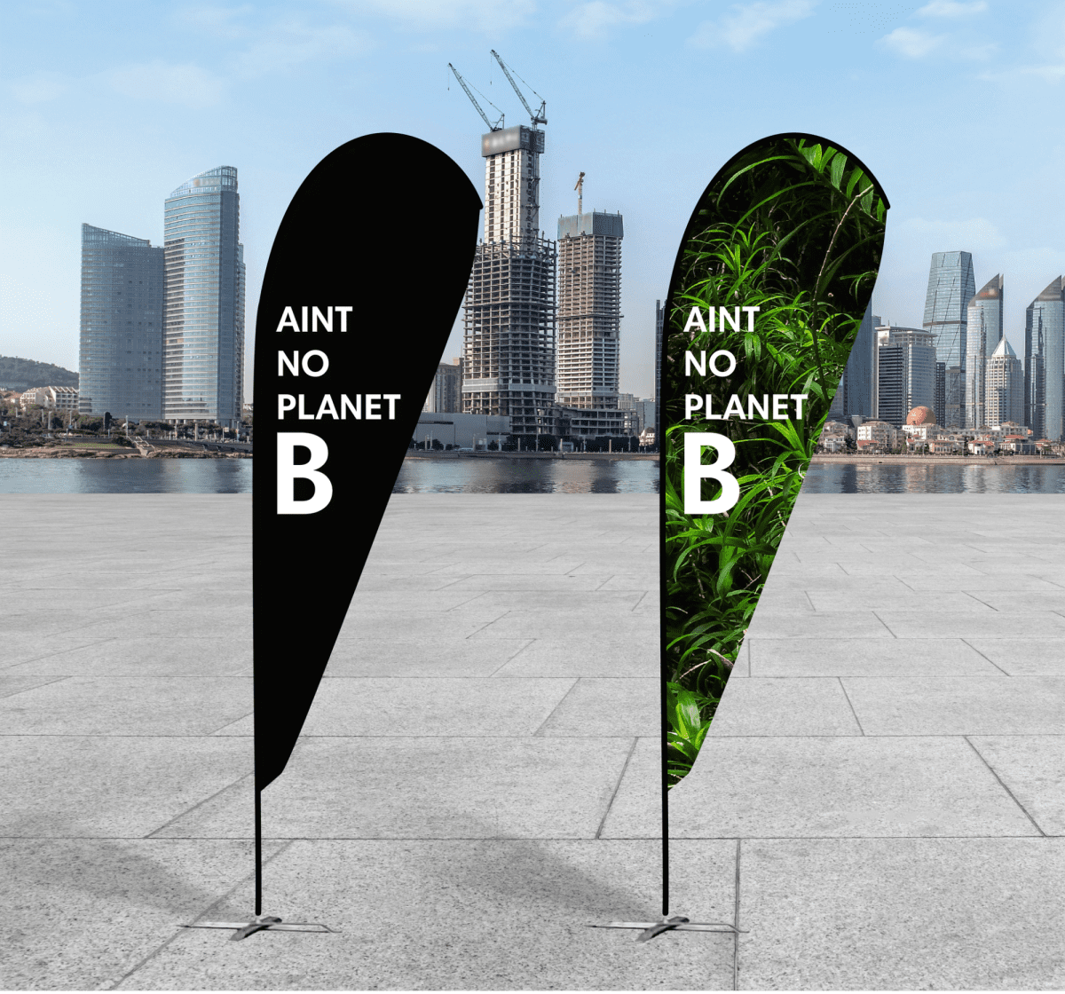 Large Rpet Teardrop Banners