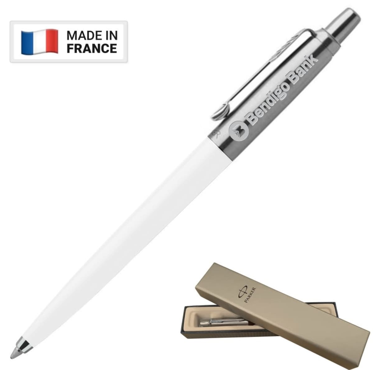 Parker Jotter Metal Pen Ballpoint Originals White
