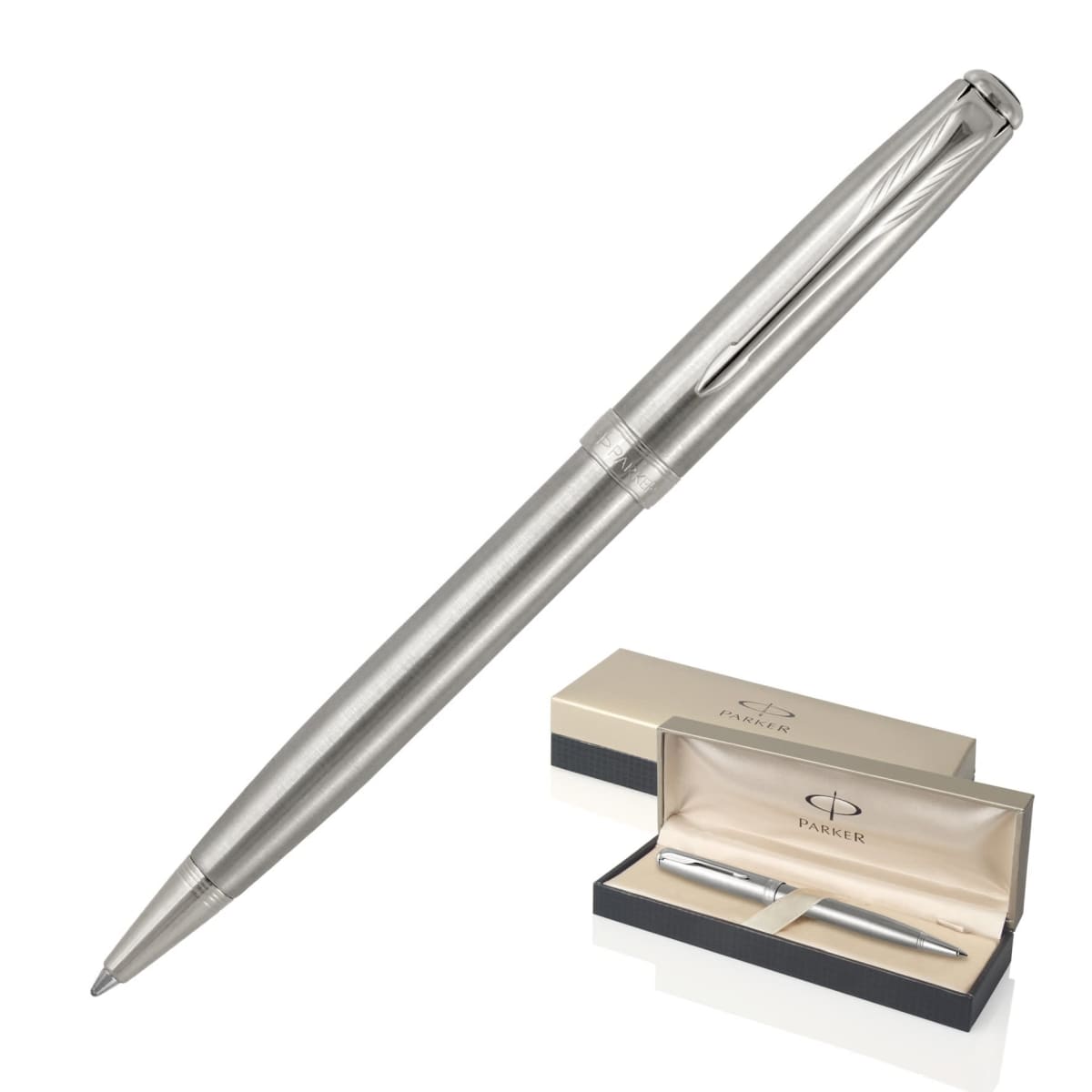 Parker Pens New Sonnet Stainless Steel Chrome Trim