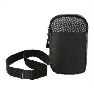 Grid Phone Pouch With Lanyard