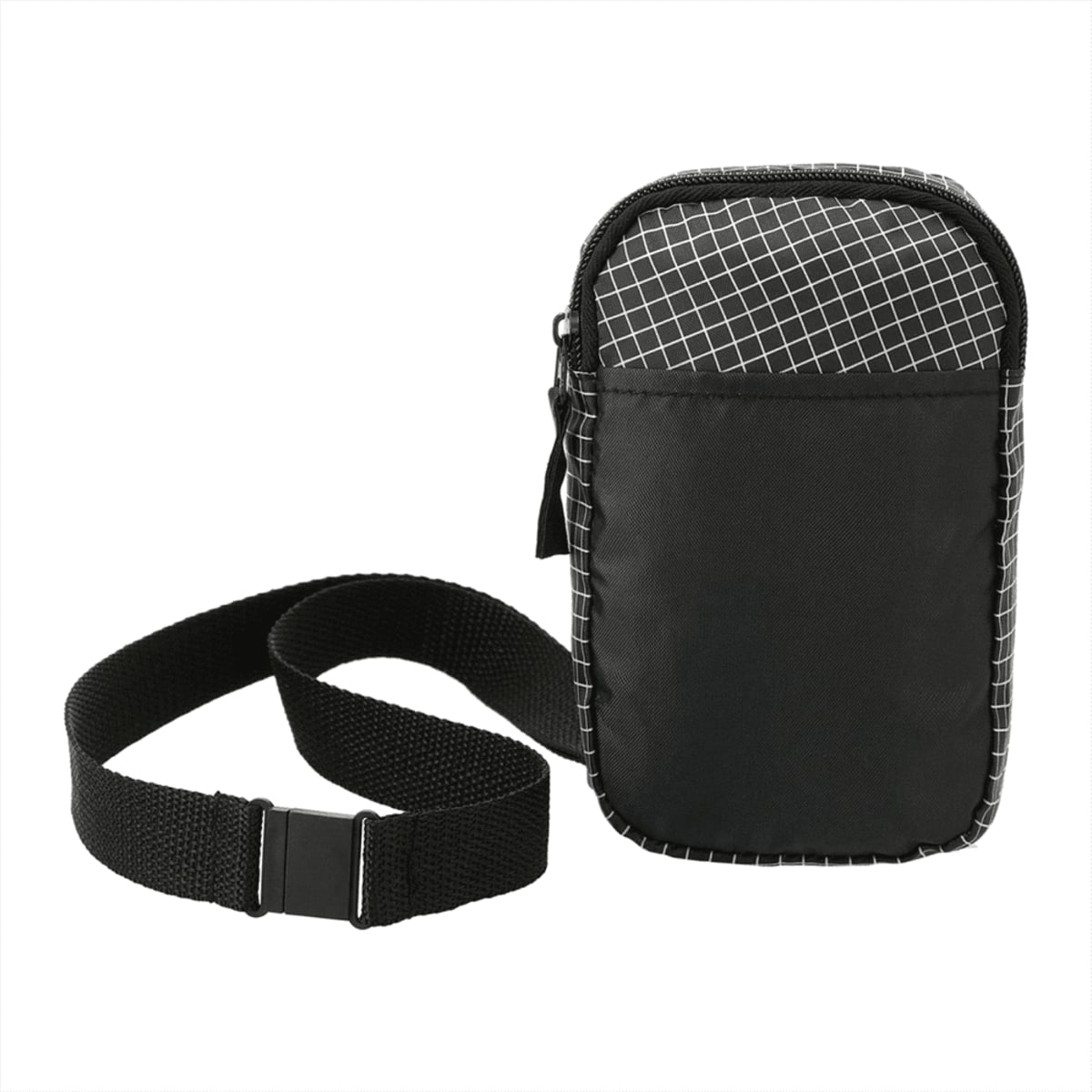 Grid Phone Pouch With Lanyard