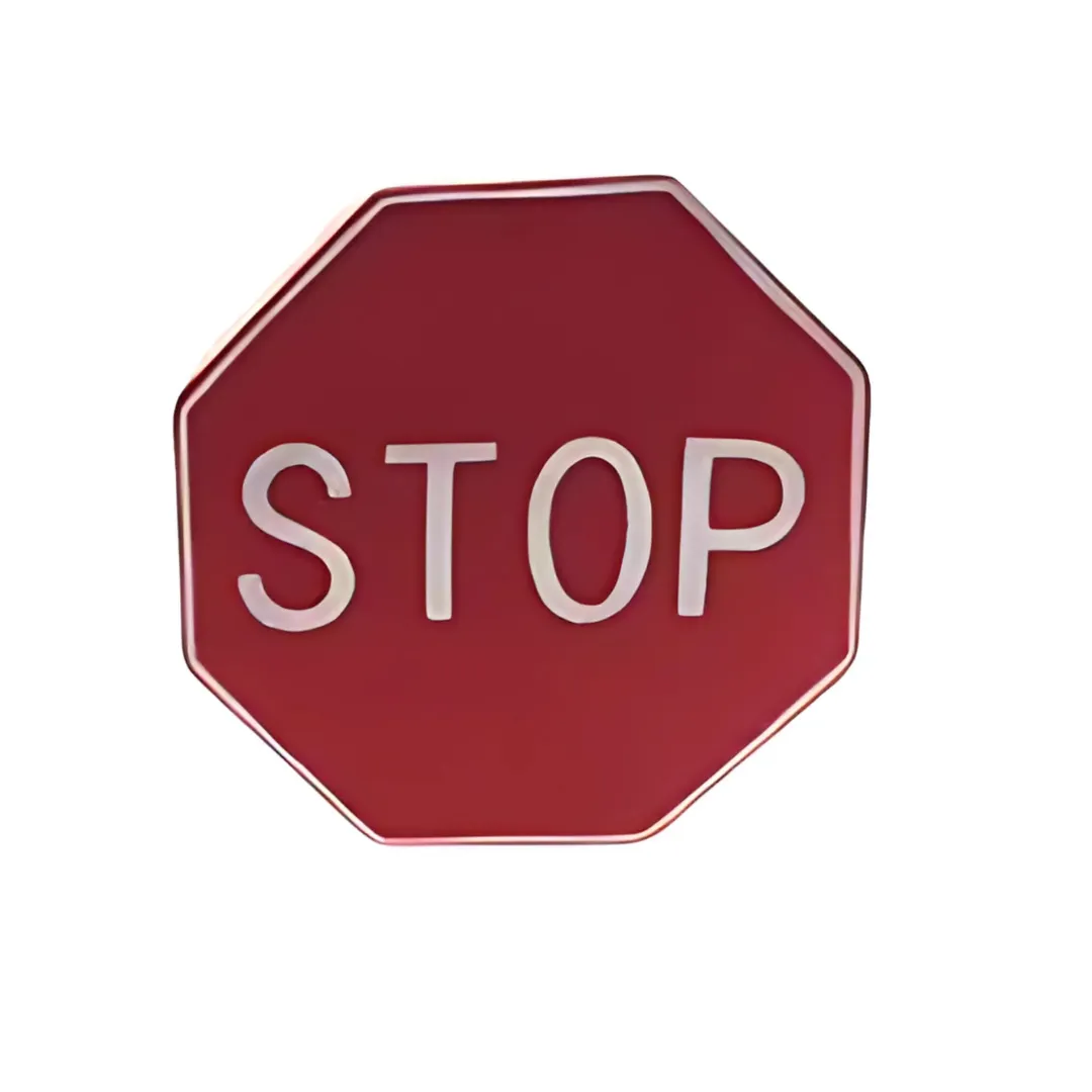Stress Shaped Stop Sign